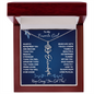 To My Favorite Girl/ Determined Flower/ Birth Flower Name Necklace