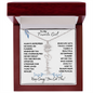To My Favorite Girl / Birth Flower Name Necklace