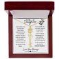To My Daughter / Remarkable Woman / Gift from Mom / Gift from Dad / Flower Name Necklace