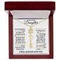 To My Lovely Daughter / Gift from Mom / Gift from Day / Flower Name Necklace