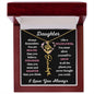Daughter / Gift from Mom / Gift from Dad / Flower Name Necklace