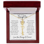To My Daughter/ So Proud of You / Gift from Mom / Gift from Dad / Flower Name Necklace