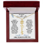 My Darling Granddaughter / Gift from Grandma / Gift from Grandpa / Flower Name Necklace