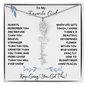 To My Favorite Girl / Determined Flower / BirthFlower Name Necklace