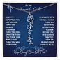 To My Favorite Girl / Determined Flower / Birth Flower Name Necklace