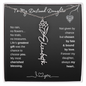To My Destined Daughter / Chosen by Fate / Birth Flower Name Necklace