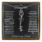To My Daughter / Gift from Mom / Gift from Dad / Flower Name Necklace