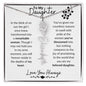 To My Daughter / Remarkable Woman / Gift from Mom / Gift from Dad / Flower Name Necklace