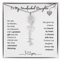 To My Handpicked Daughter/ Personalized Birth Flower Name Necklace