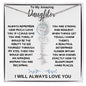 To My Amazing Daughter / Gift from Mom / Gift From Dad / Flower Name Necklace