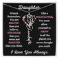 Daughter / Gift from Mom / Gift from Dad / Flower Name Necklace
