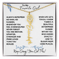 To My Favorite Girl / Birth Flower Name Necklace