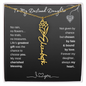 To My Destined Daughter / Chosen by Fate / Birth Flower Name Necklace