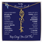 To My Favorite Girl /Beautiful Determined Flower / Birth Flower Name Necklace