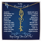 To My Favorite Girl / Determined Flower / Birth Flower Name Necklace