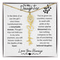To My Daughter / Remarkable Woman / Gift from Mom / Gift from Dad / Flower Name Necklace