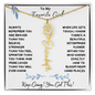 To My Favorite Girl / Determined Flower / BirthFlower Name Necklace