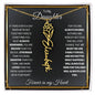 To My Daughter / Gift from Mom / Gift from Dad / Flower Name Necklace