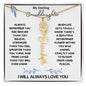 My Darling Granddaughter / Gift from Grandma / Gift from Grandpa / Flower Name Necklace