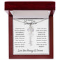 To My Daughter/ So Proud of You / Gift from Mom / Gift from Dad / Flower Name Necklace