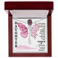 Daughter / Fierce & Fragile / Gift from Mom / Gift from Dad / Flower Name Necklace