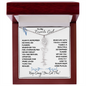 To My Favorite Girl / Birth Flower Name Necklace
