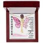 Daughter / Fierce & Fragile / Gift from Mom / Gift from Dad / Flower Name Necklace