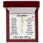 Daughter / Gift from Mom / Gift from Dad / Flower Name Necklace