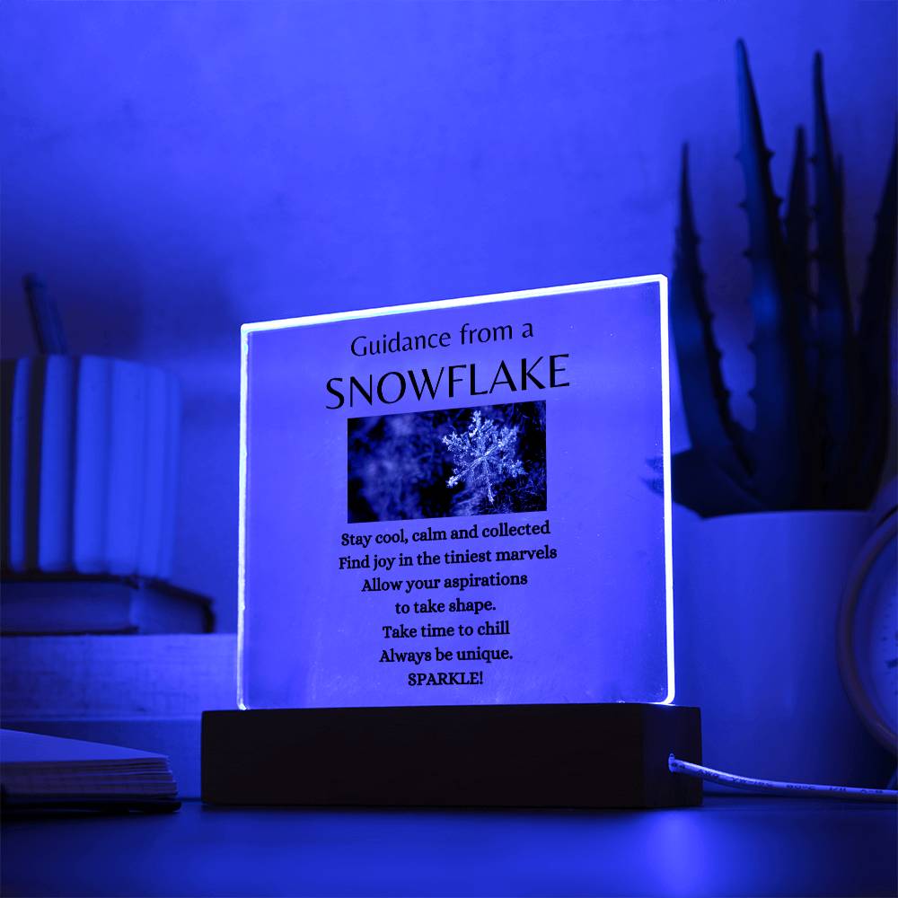 Guidance from a Snowflake / Acrylic Plaque LED light upgrade