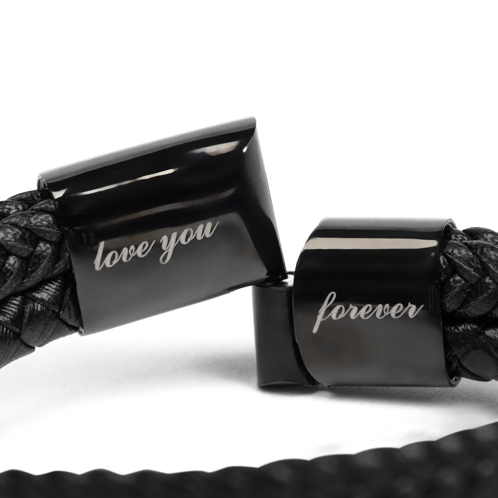 To My Son / Number One Wrestler / Gift from Mom / Gift from Dad / Personalized Leather Bracelet