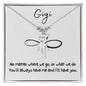 Gigi / You'll Always Have Me / Engraved Kid Charm Necklace