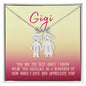 Gigi / Best Adult / Engraved Kid Charm Necklace