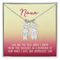 Nana / Best Adult / Engraved Kid Charm Necklace