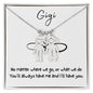 Gigi / You'll Always Have Me / Engraved Kid Charm Necklace