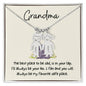 Grandma / Best Place to be is in your Lap (Koalas) / Engraved Kid Charm Necklace