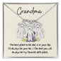Grandma / Best Place to be is in your Lap (Koalas) / Engraved Kid Charm Necklace