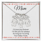 Mom / We Love You Forever / Engraved Kids Charm Necklace