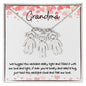 Grandma / Feel Our Love / Engraved Kid Charm Necklace
