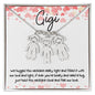 Gigi / Feel Our Love / Engraved Kid Charm Necklace