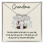 Grandma / Best Place is in your Lap (Pandas) / Engraved Kid Charm Necklace