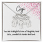 Gigi / Delightful Mix / Engraved Kid Charm Necklace