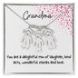 Grandma / Delightful Mix / Engraved Kid Charm Necklace
