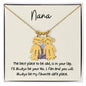 Nana / Best Place is in your Lap (Koalas) / Engraved Kid Charmed Necklace