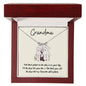 Grandma / Best Place is in your Lap (Pandas) / Engraved Kid Charm Necklace