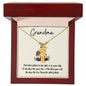 Grandma / Best Place is in your Lap (Pandas) / Engraved Kid Charm Necklace