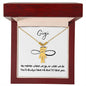 Gigi / You'll Always Have Me / Engraved Kid Charm Necklace
