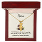 Nana / Best Place is in your Lap (Pandas) / Engraved Kid Charm Necklace