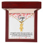 Gigi / Feel Our Love / Engraved Kid Charm Necklace