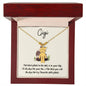 Gigi / Best Place is in your Lap / Engraved Kid Charm Necklace