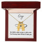 Gigi / You'll Always Have Me / Engraved Kid Charm Necklace